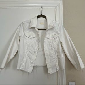 Mother Cropped Denim Jacket size small